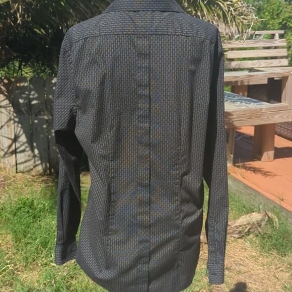 Geoffrey Bean Comfort Stretch Slim Fit Button Down men's shirt size 16 - Picture 4 of 5